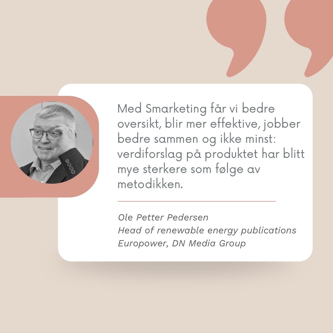 Ole Petter Pedersen, Europower, DN Media Group, om Smarketing