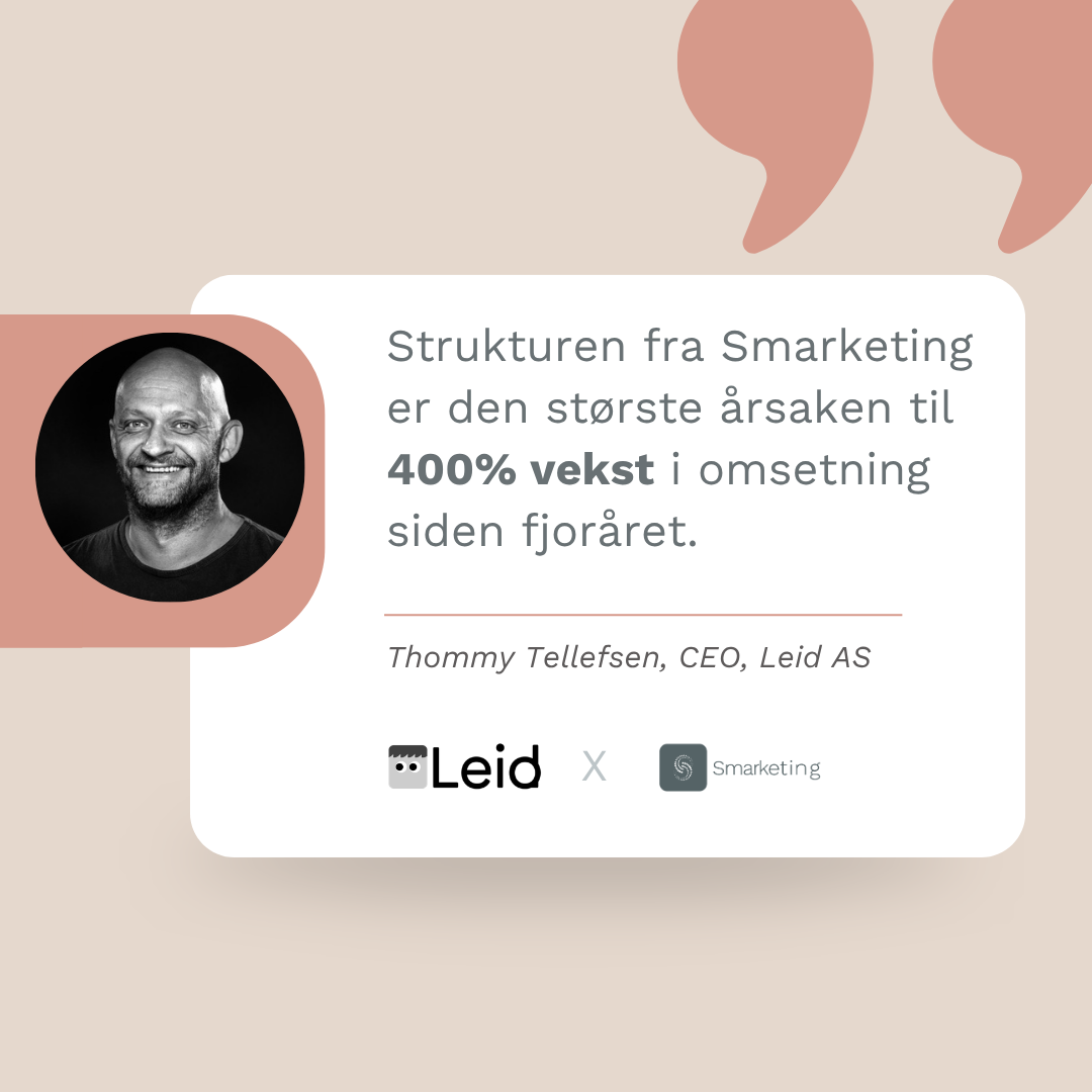 Leid AS: 400% vekst