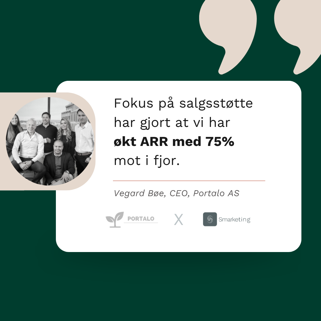 Portalo: 75% ARR-vekst med Smarketing